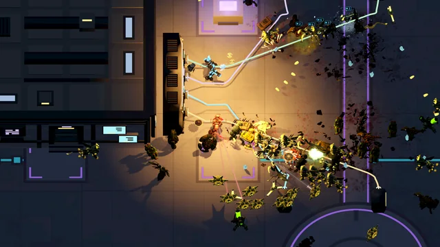 Connect the cables under fire