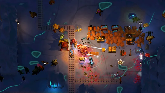 Clear the rubble while the horde advances
